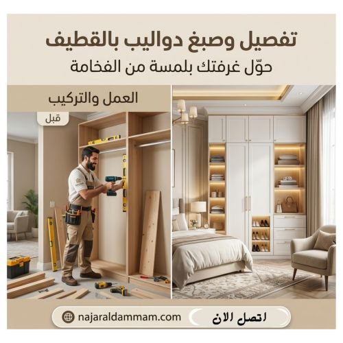 تفصيل وصبغ دواليب بالقطيف